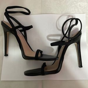 Steve Madden Black Strappy Heels